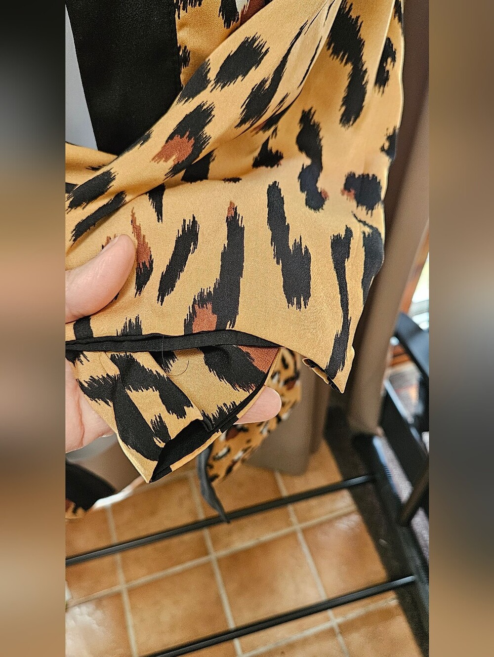 NWT IMAN Global Chic Reversible Topper Jacket Leopard Animal Print Black - Picture 5 of 9